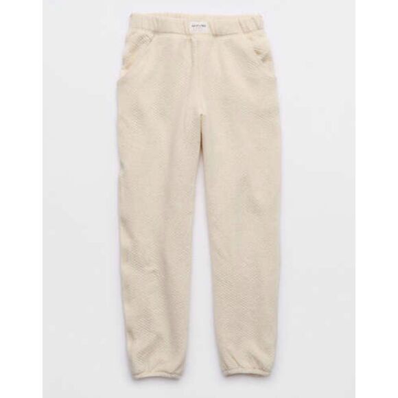 Offline by Aerie Pants - OFFLINE by AERIE Summer Lights Terry Jogger Oatmeal, Sz L